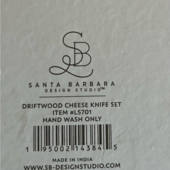 Driftwood cheese knife set of  three. Get ready for football parties! - Picture 2 of 4